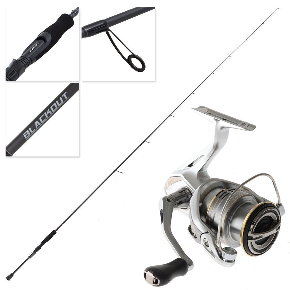 Shimano 23 Sedona FJ 2500HG Blackout Micro Soft Bait Combo 7ft 4in 2-5kg 2pc