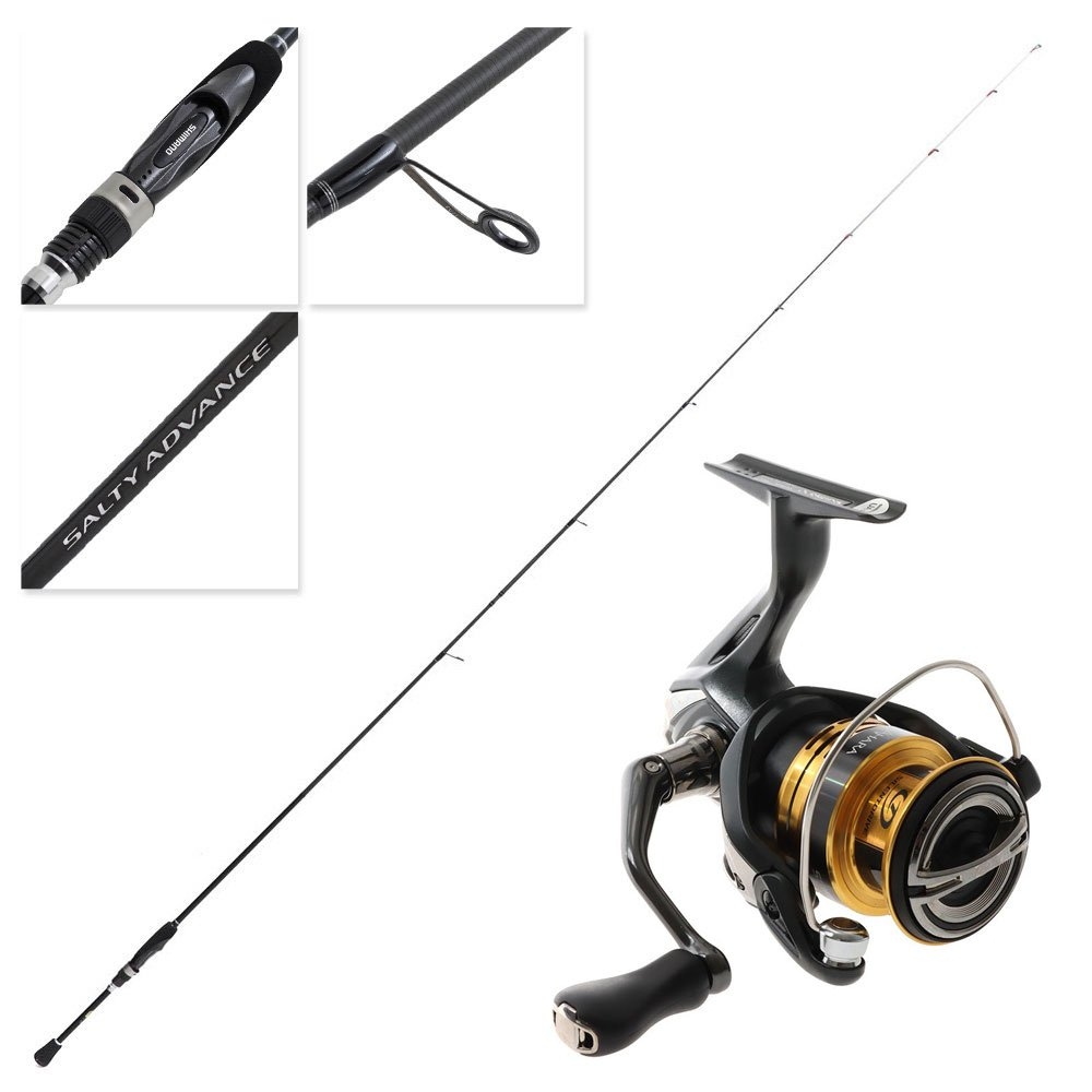 Shimano Sahara SH2500FJ Salty Advance Slow Jig Spin Combo 6ft 10in PE0.1-0.6 2pc