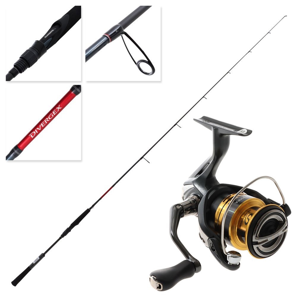 Shimano Sahara SH2500FJ Divergex Microjig Combo 6ft 3in PE1.2 1pc