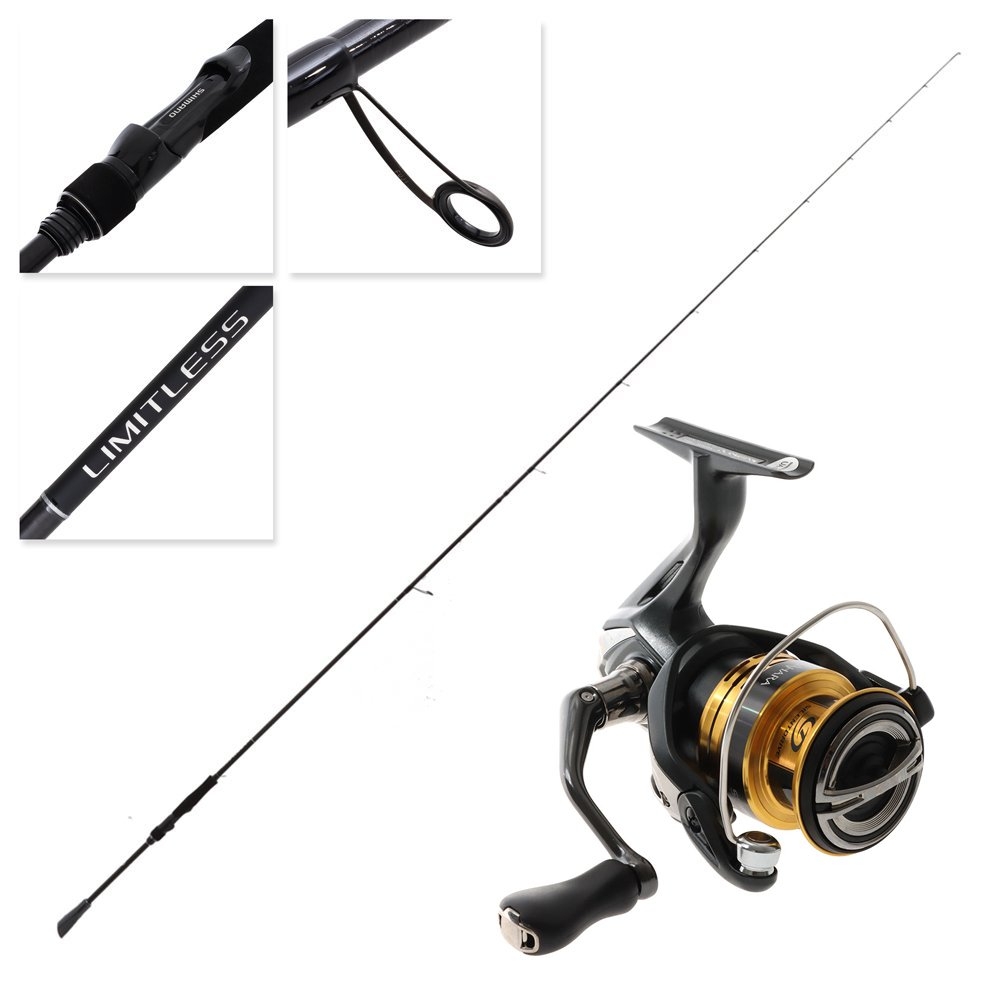 Shimano Sahara SH2500FJ Limitless ML Inshore Spinning Combo 8ft 6in 2-6kg 2pc