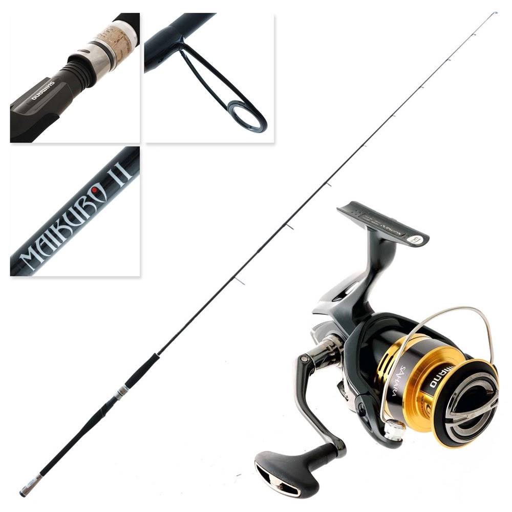 Buy Shimano Sahara FJ 4000 XG Maikuro II Spin Combo 7ft 3in 6-8kg 2pc online at Marine-Deals.co.nz Buy Shimano Sahara FJ 4000 XG Maikuro II Spin Combo 7ft 3in 6-8kg 2pc online at Marine-Deals.co.nz