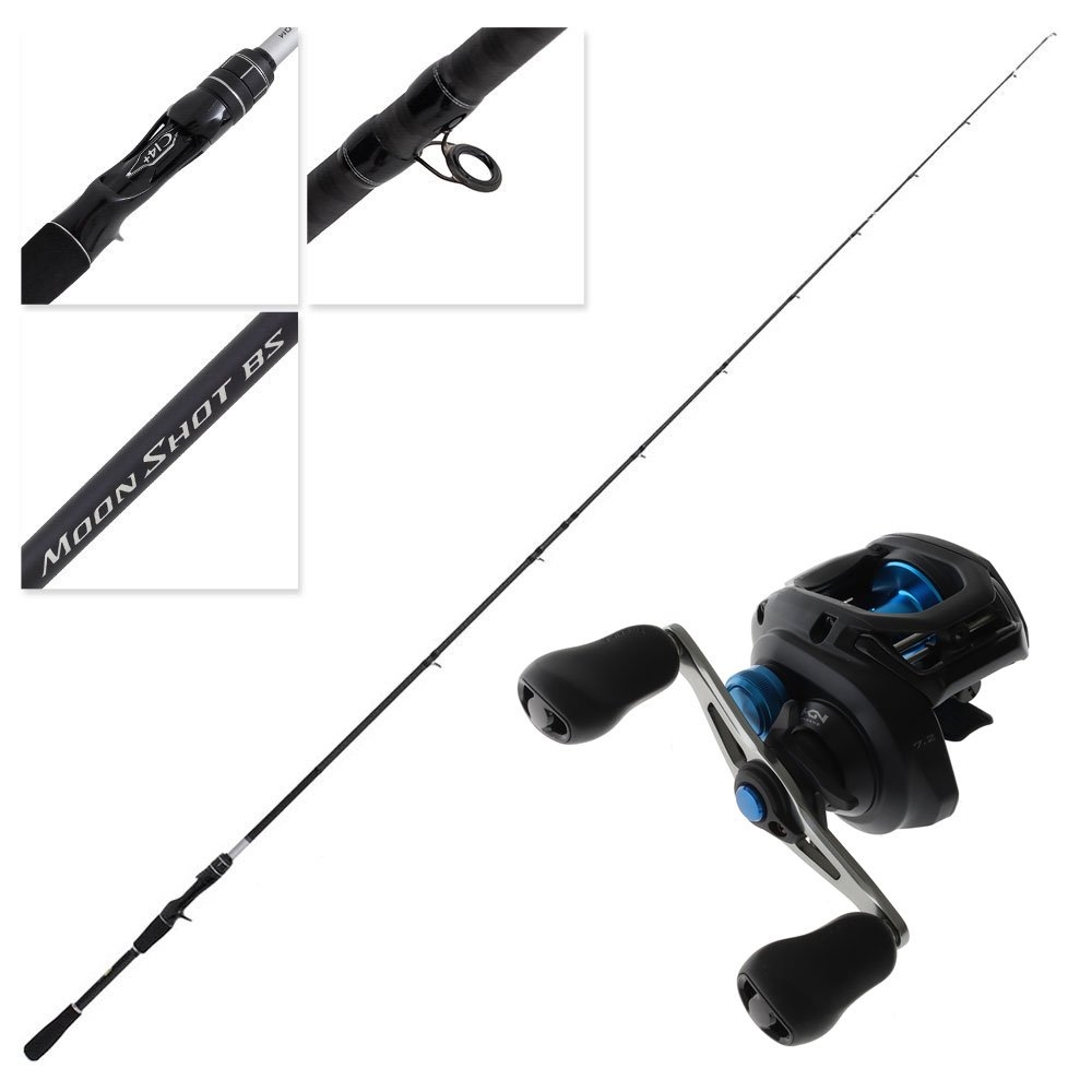 Shimano SLX 150HG A Moonshot BS Baitcaster Combo 6ft 10in PE1-2.5 2pc