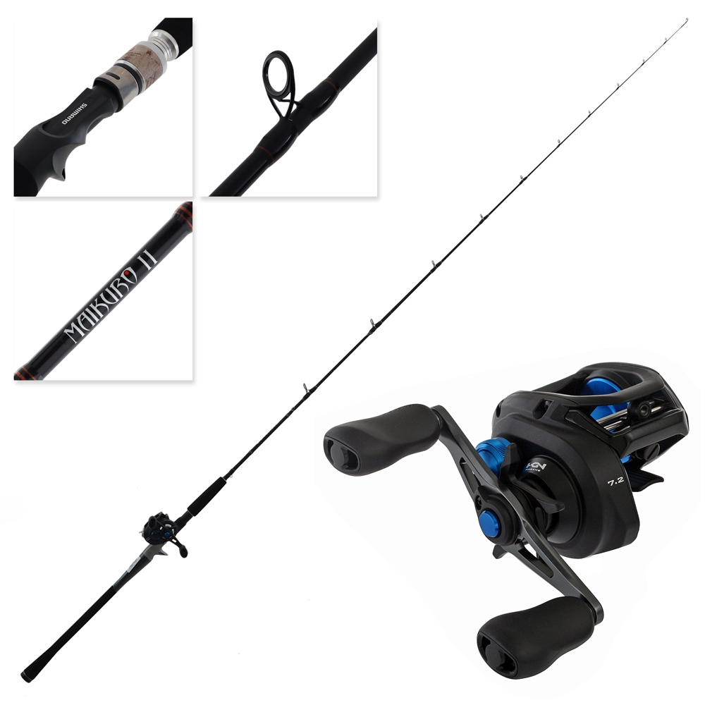 Shimano SLX 150 HG Maikuro II Baitcaster Combo 7ft 3-6kg 2pc