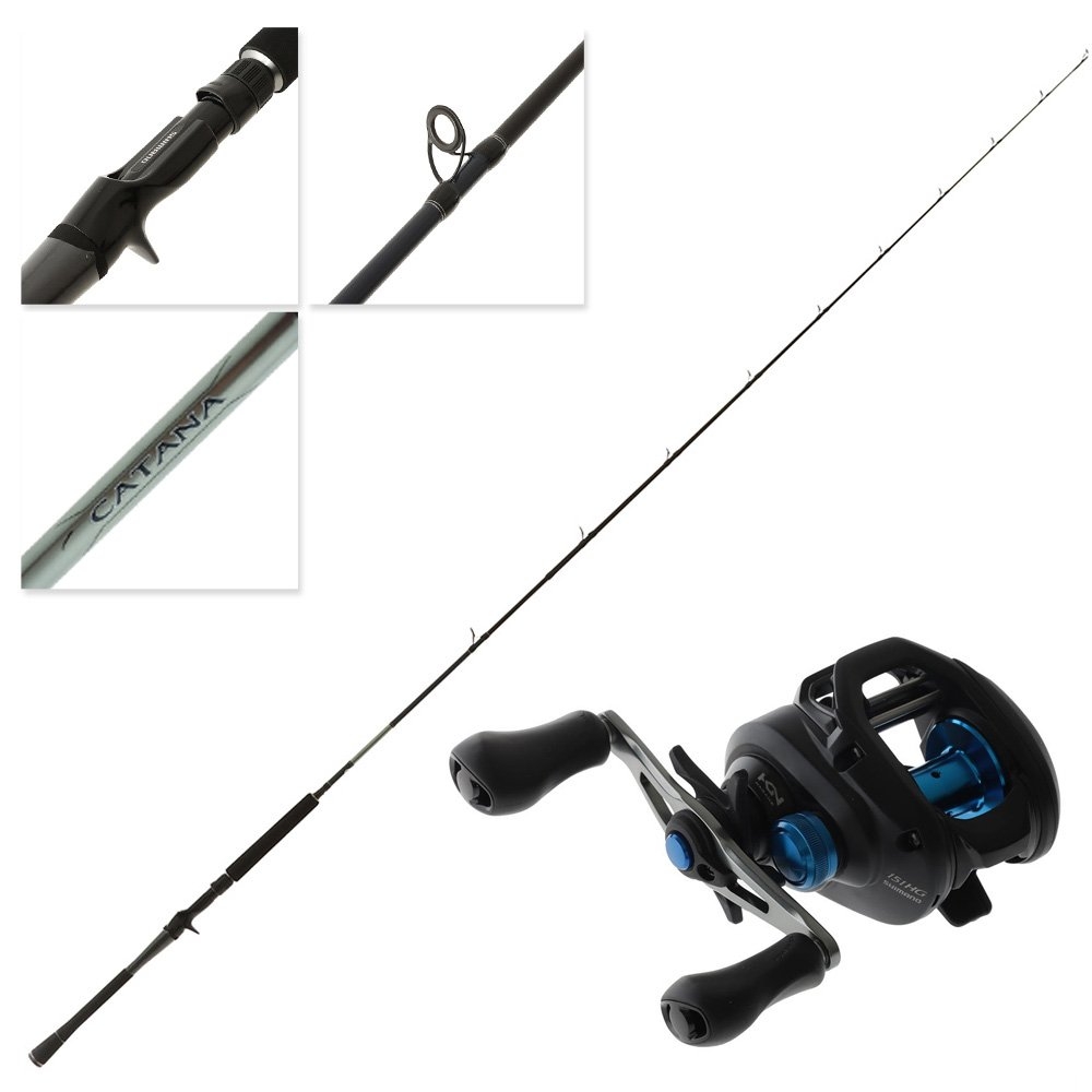 Shimano SLX 151HG A 25 Catana ML Left Hand Baitcaster Combo 7ft 4-8kg 2pc