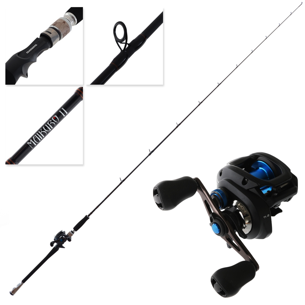 Shimano SLX DC 150 HG Maikuro II Baitcaster Combo 7ft 3-6kg 2pc