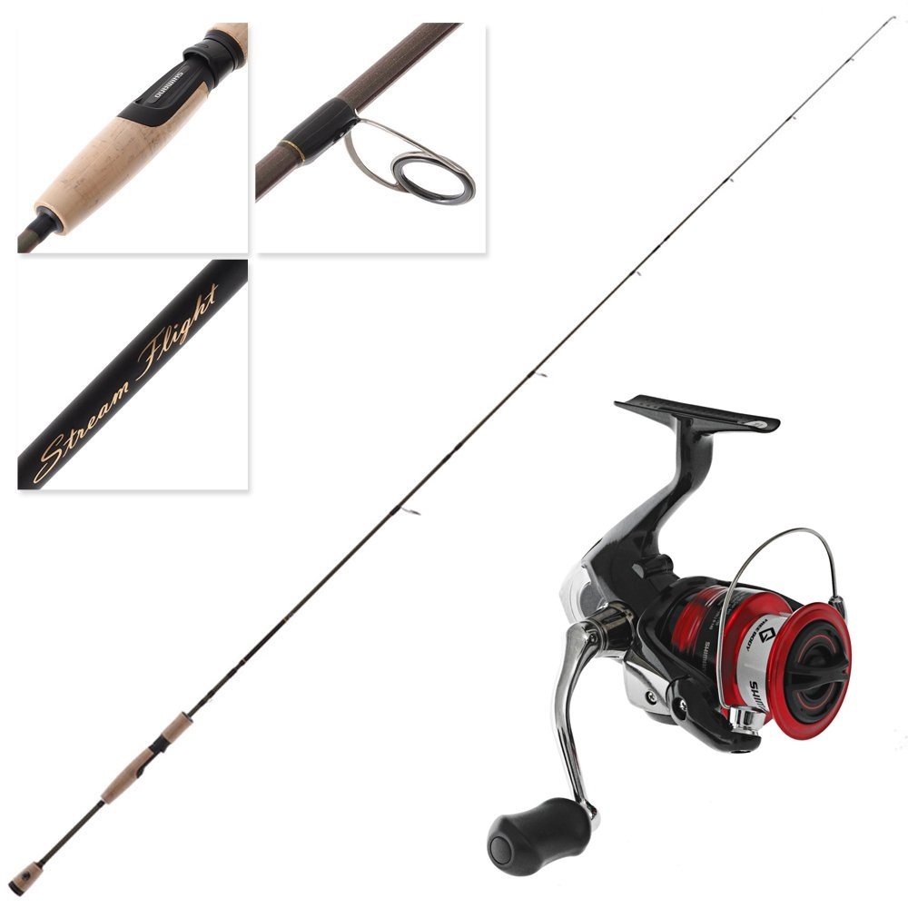Shimano Sienna 2500 FG Stream Flight Light Spin Freshwater Combo 6ft 6in 2-5kg 4pc
