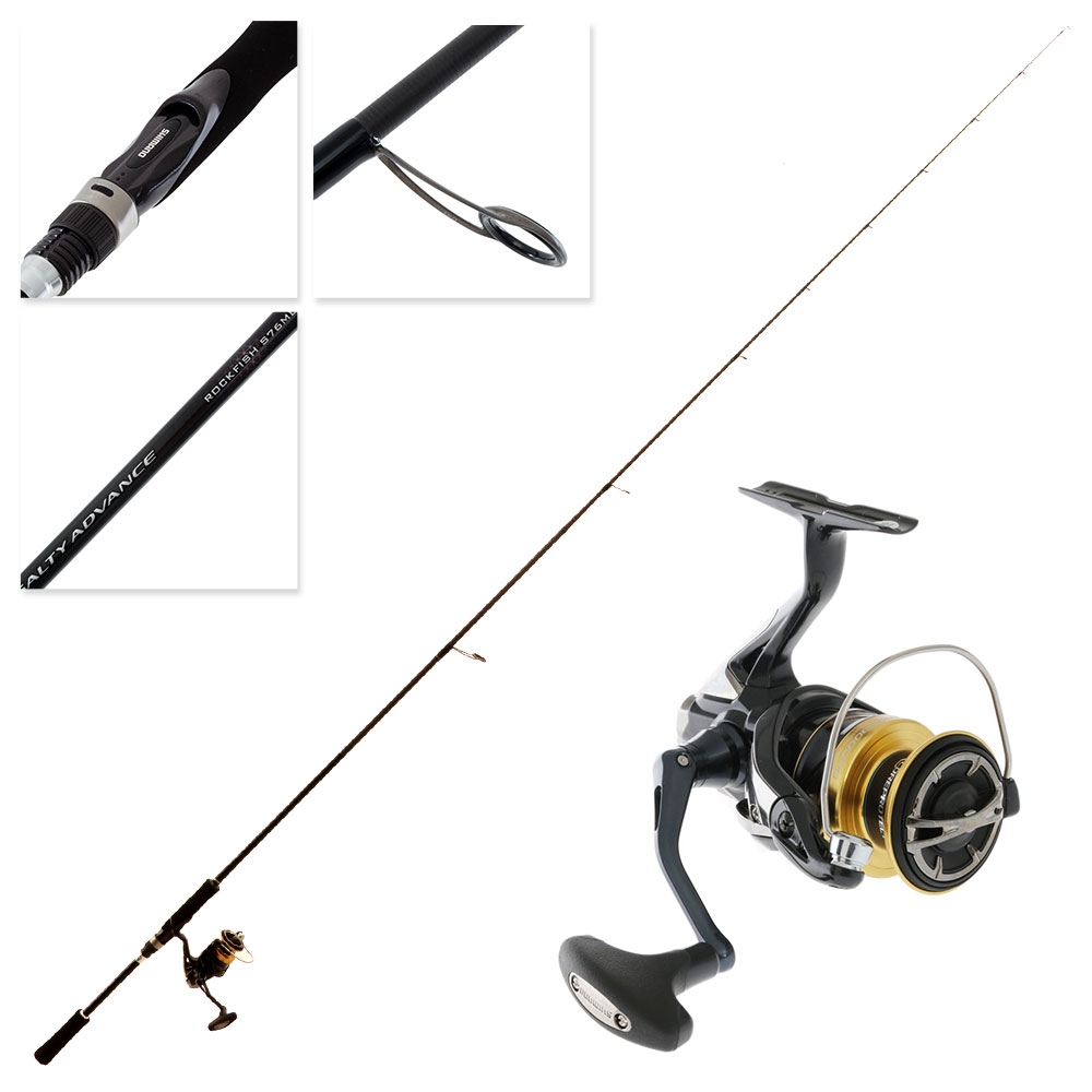 Shimano Spheros SPC3000HG SW Salty Advance S76ML Softbait Combo 7ft 6in PE1.2 2pc