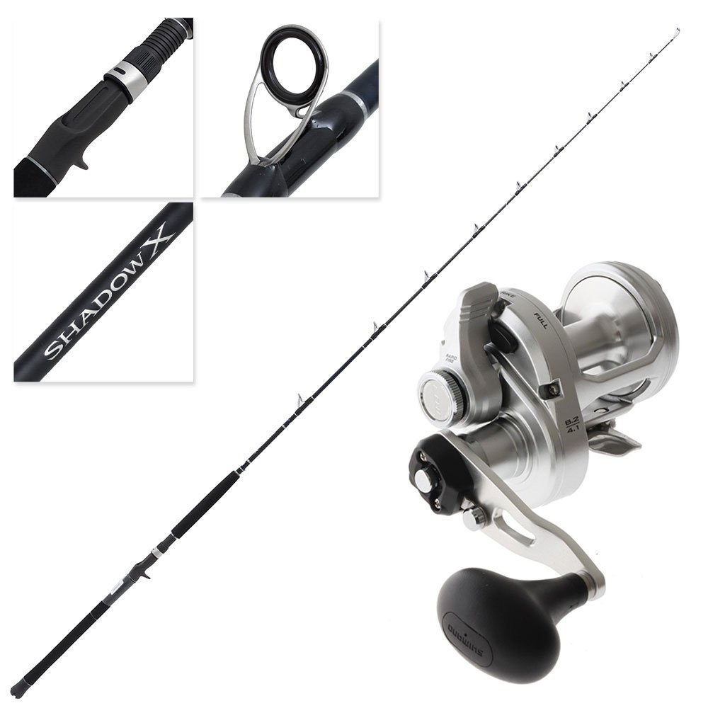 Shimano SpeedMaster LD II 10 Shadow X Heavy 2-Speed OH Boat Combo 7ft 6-10kg 1pc