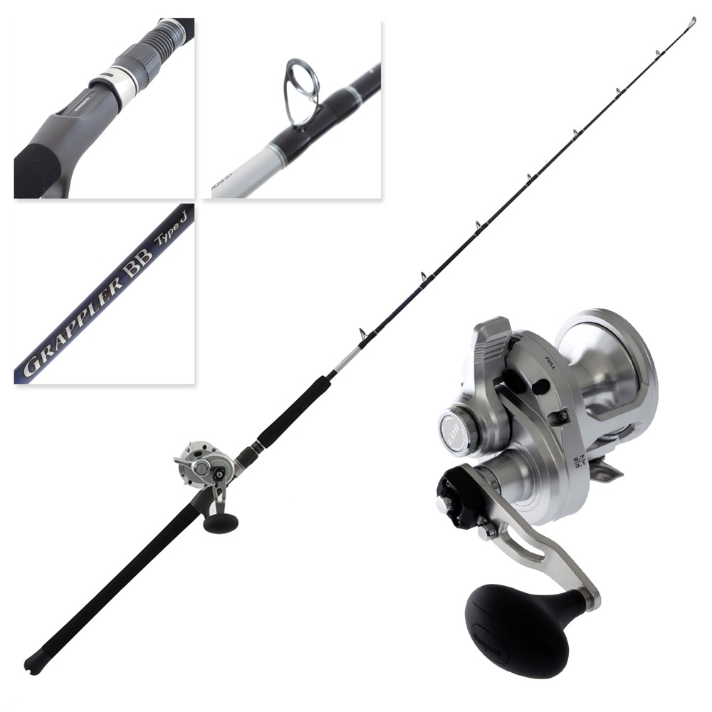Shimano SpeedMaster LD II 12 2-Speed Grappler BB Type J B566 OH Jig Combo 5ft 6in PE6 300g 2pc