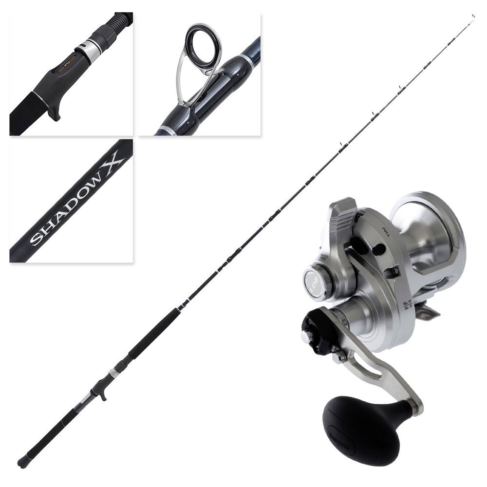 Shimano SpeedMaster LD II 12 Shadow X Extra Heavy 2-Speed OH Boat Combo 6ft 3in 10-15kg 1pc