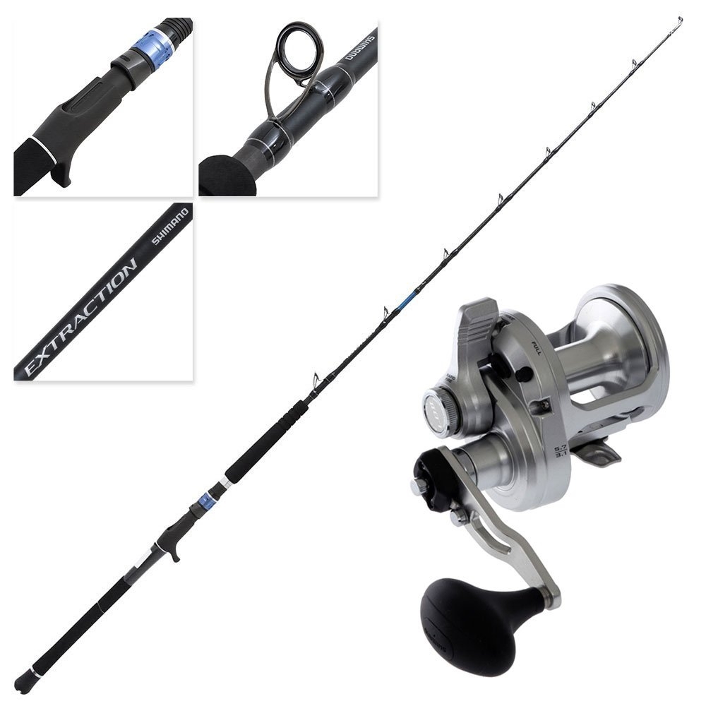 Shimano SpeedMaster LD II Extraction 2-Speed Jig OH Combo 5ft 5in PE8 2pc