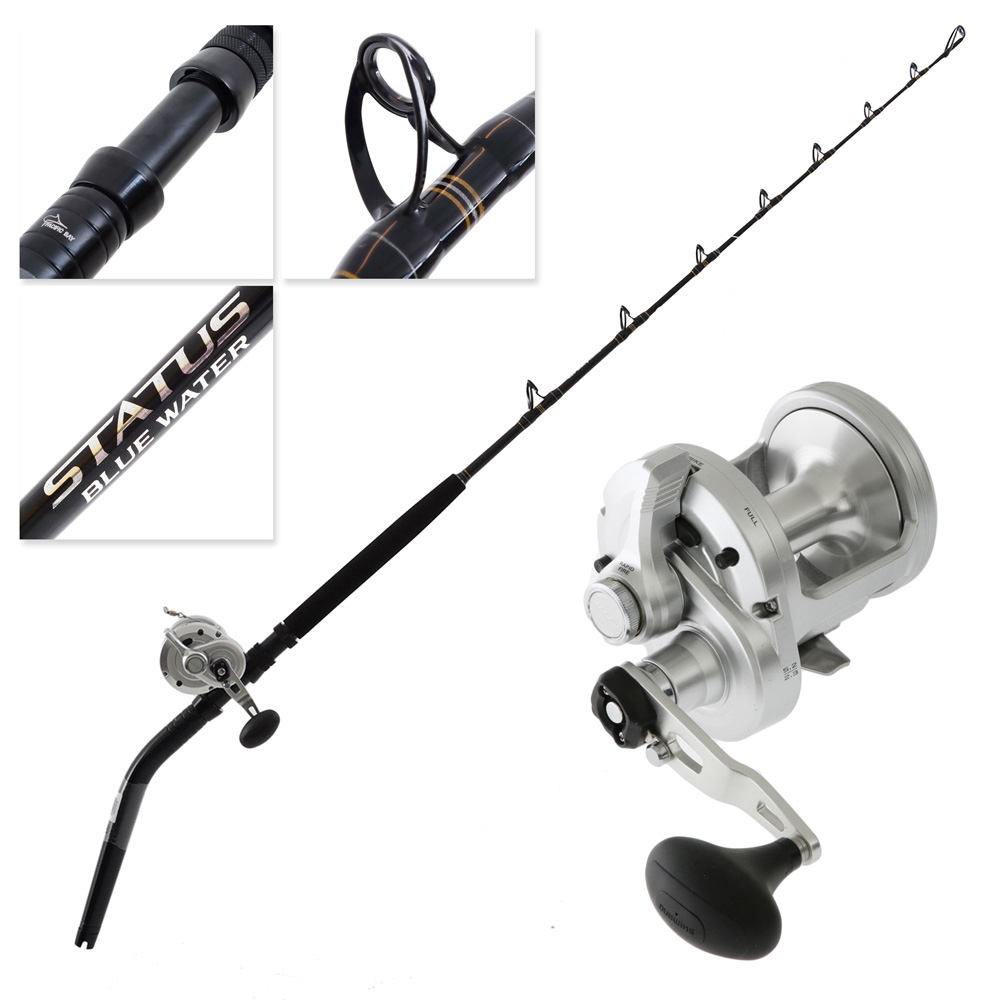 Shimano SpeedMaster LD II 25 Status Blue Water Bent Butt Deep Drop 2-Speed Game Combo 5ft 6in 22-36kg 2pc
