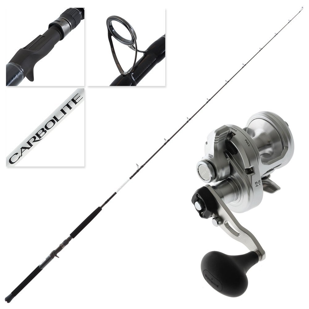 Shimano SpeedMaster LD II 8 Carbolite 2-Speed Overhead Boat Combo 7ft 6-8kg 2pc
