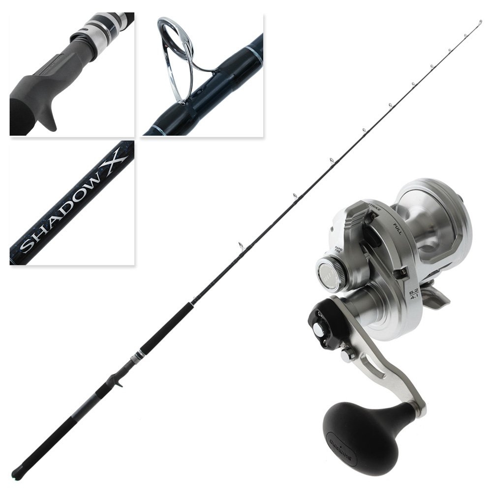 Shimano SpeedMaster LD II 8 Shadow X 2-Speed Overhead Boat Combo 7ft 6-10kg 1pc