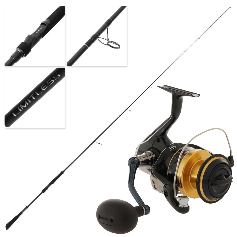 Shimano Spheros SW 6000 HG A Limitless Extra Heavy Spinning Rock Combo 9ft 8-15kg 2pc