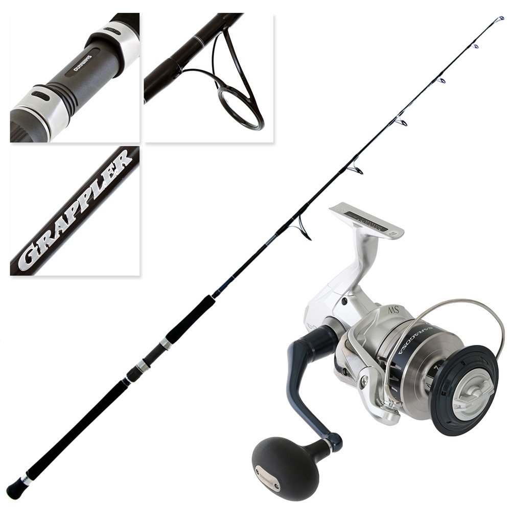 Shimano Saragosa SW A 10000 PG Grappler BB Type C MH Topwater Spin Combo 8ft 8in PE6 120g 2pc