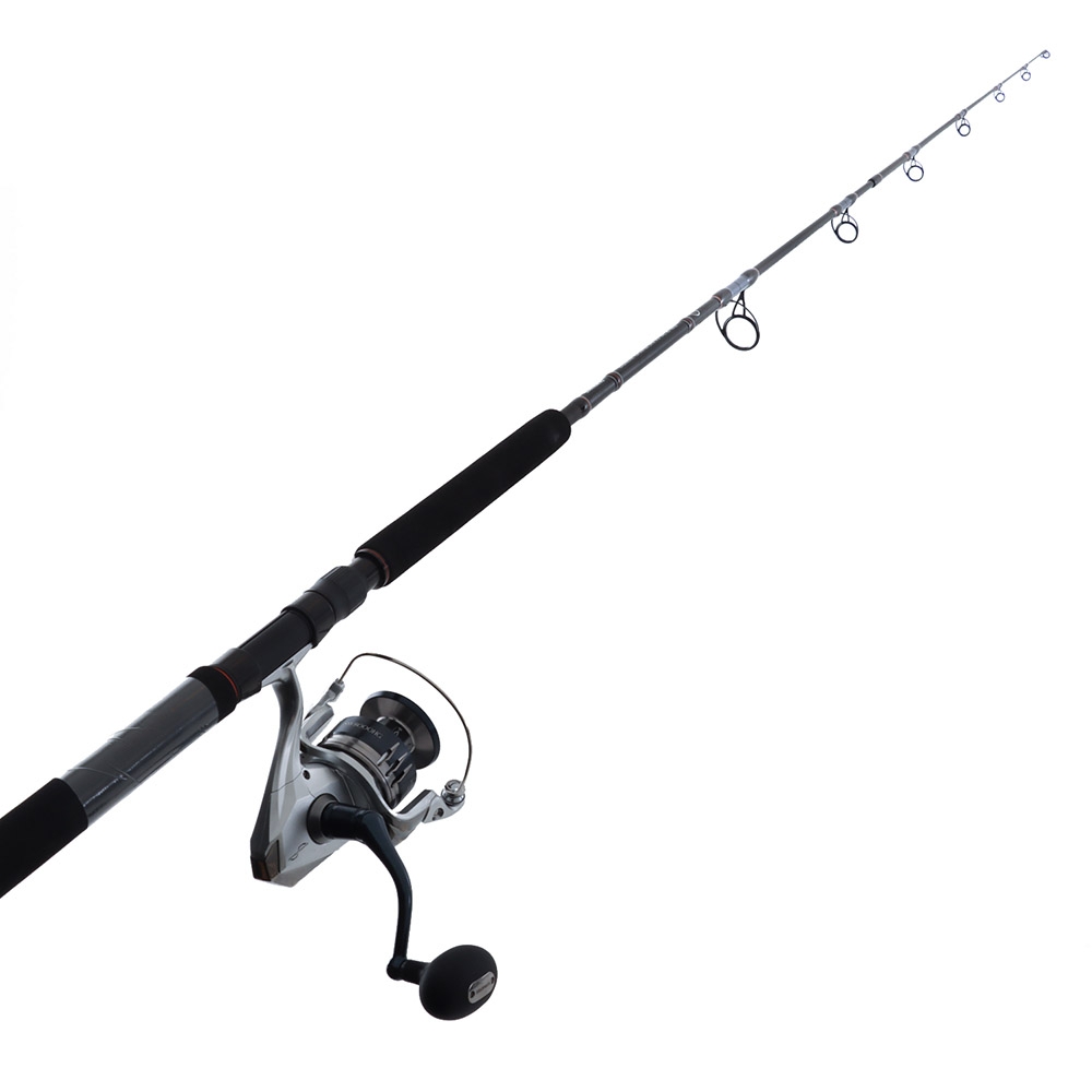 Shimano Saragosa SW A 10000 PG Backbone Spinning Topwater Travel Spin Combo 8ft 2in 50-80lb 3pc