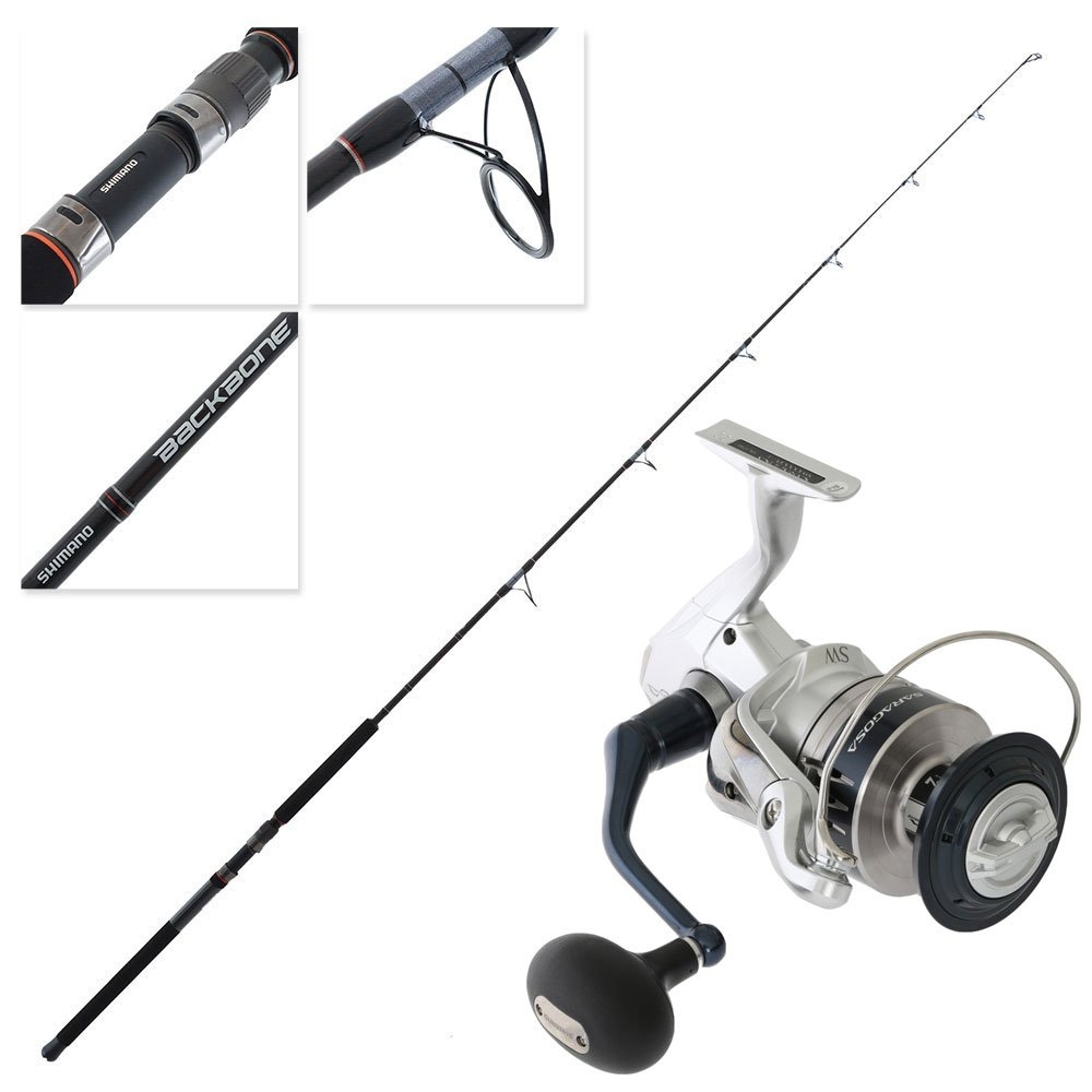 Shimano Saragosa SW A 10000 PG Backbone Topwater Stickbait Combo 8ft 3in 50lb 2pc