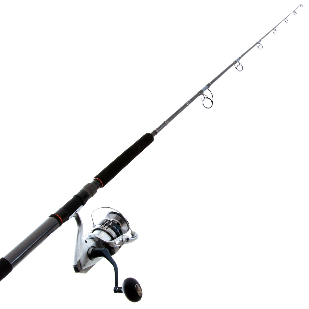 Shimano Saragosa SW A 10000 PG Backbone Topwater Combo 8ft 2in 50-80lb 2pc