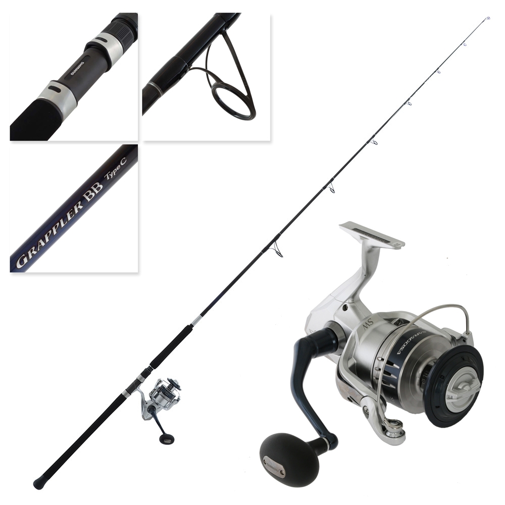 Shimano Saragosa SW A 14000 XG Grappler BB Type C Topwater Combo 8ft 2in PE8 150g 2pc