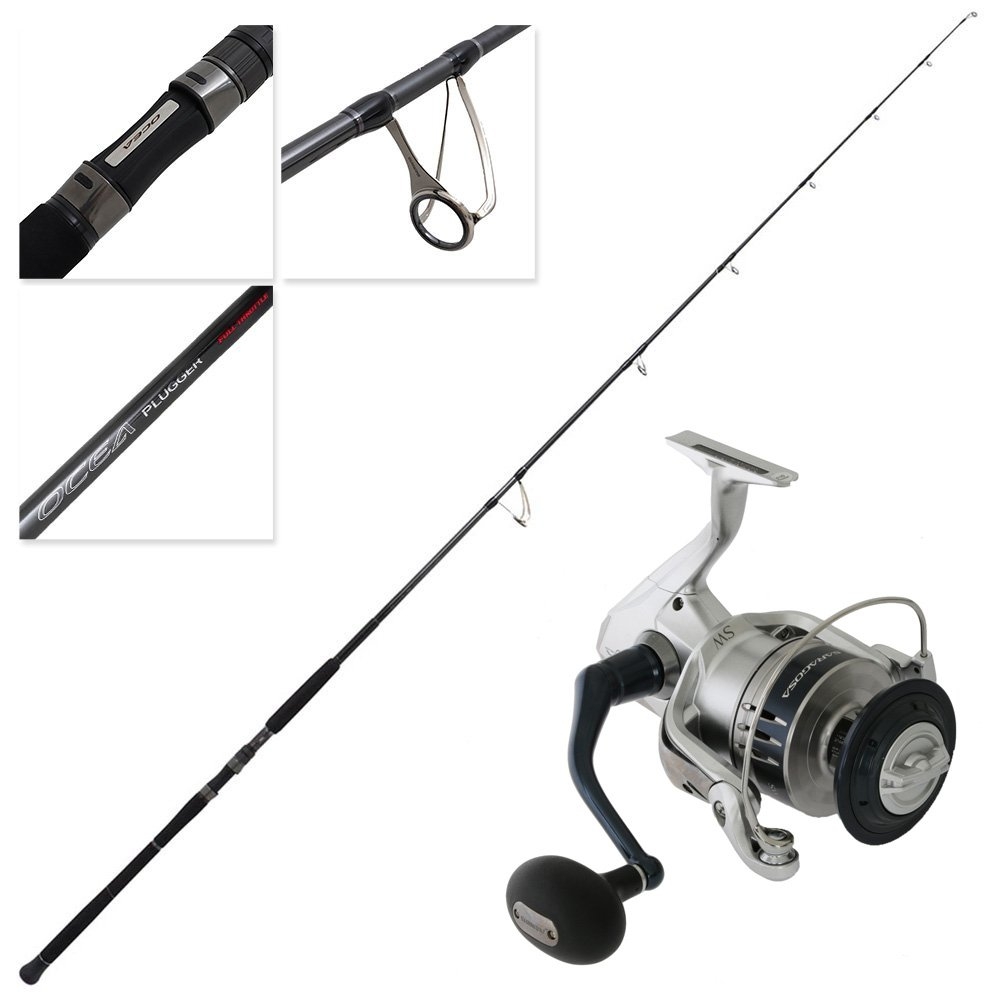 Shimano Saragosa SW A 14000 XG Ocea Plugger Full Throttle Heavy Topwater Combo 8ft 8in PE8 2pc
