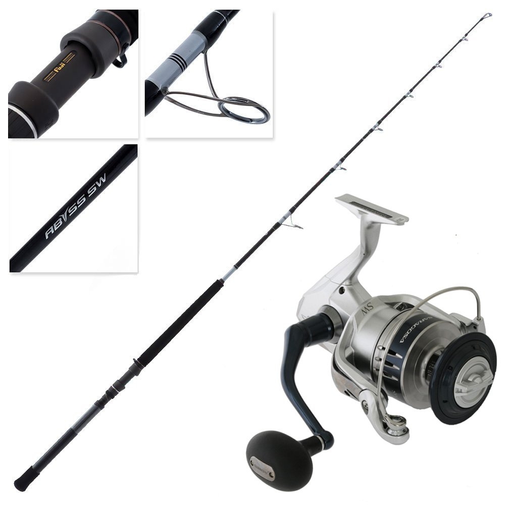 Shimano Saragosa 14000XG Abyss Game Tuna Combo incl Harness Lugs 6ft 4in 100lb
