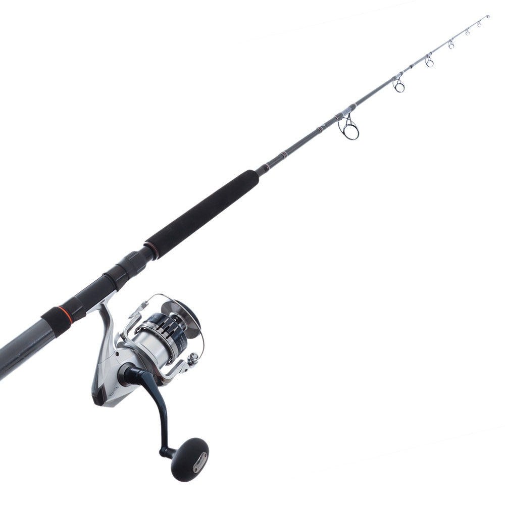 Shimano Saragosa SW A 14000 XG Backbone Topwater Travel Spin Combo 8ft 2in 50-80lb 3pc