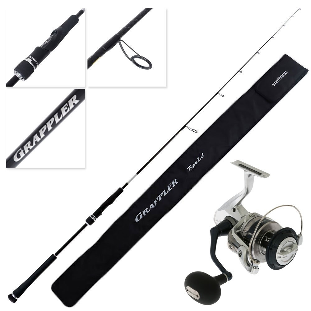 Shimano Saragosa SW A 6000 HG 25 Grappler Type LJ S633 Light Spin Jig Combo 6ft 3in PE2 50-180g 2pc