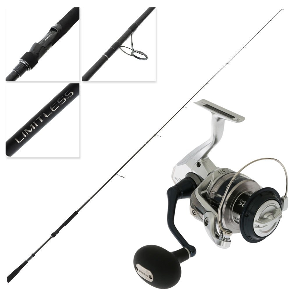 Shimano Saragosa SW A 6000 HG Limitless Extra Heavy Spinning Rock Combo 9ft 8-15kg 2pc