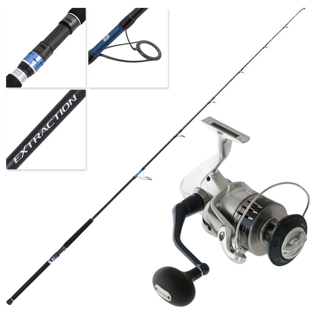 Shimano Saragosa SW A 8000 HG Extraction Topwater Stickbait Combo 8ft 2in PE6-8 2pc