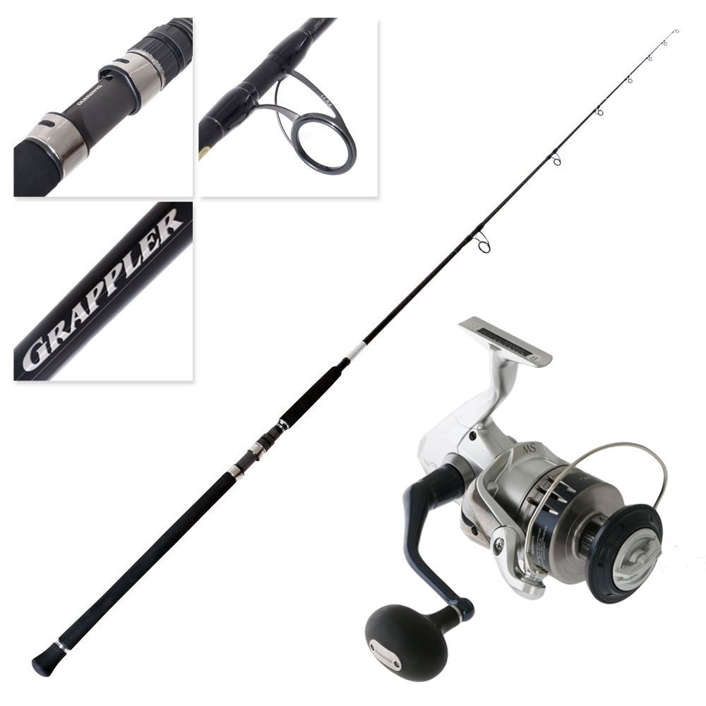Shimano Saragosa SW A 8000 HG Grappler Type C Topwater Spin Combo 8ft 2in PE5 2pc