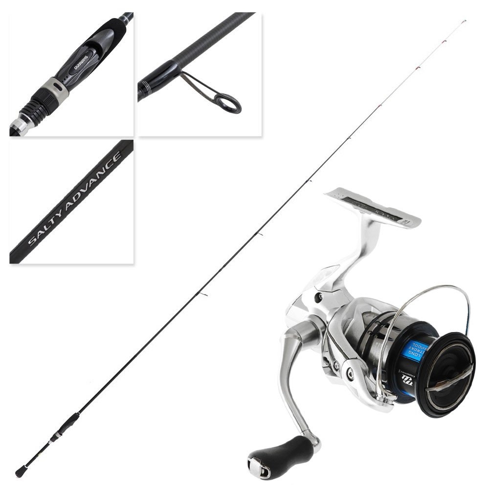 Shimano Stradic FL 2500 HG Salty Advance Softbait Spin Combo 6ft 10in PE0.1-0.6 2pc