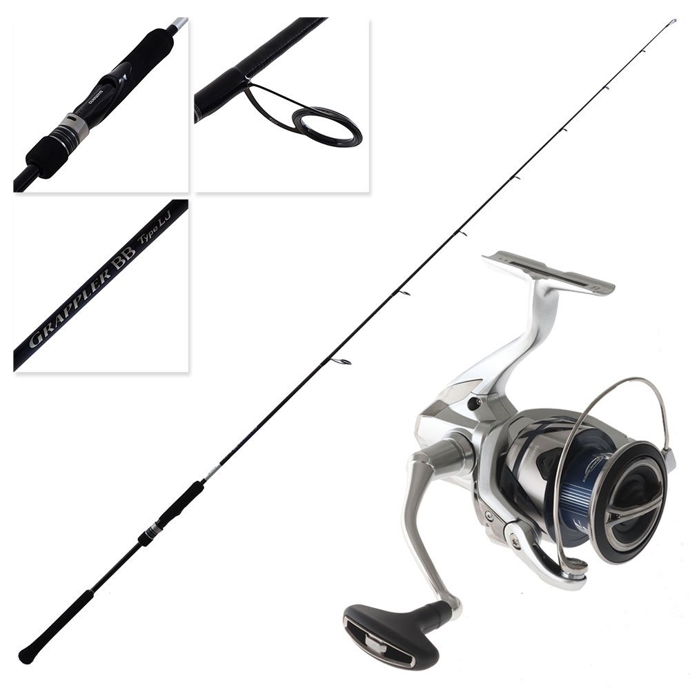 Shimano Stradic 4000FM XG Grappler BB Type LJ Light Jig Spin Combo 6ft 3in PE2 50-180g 2pc