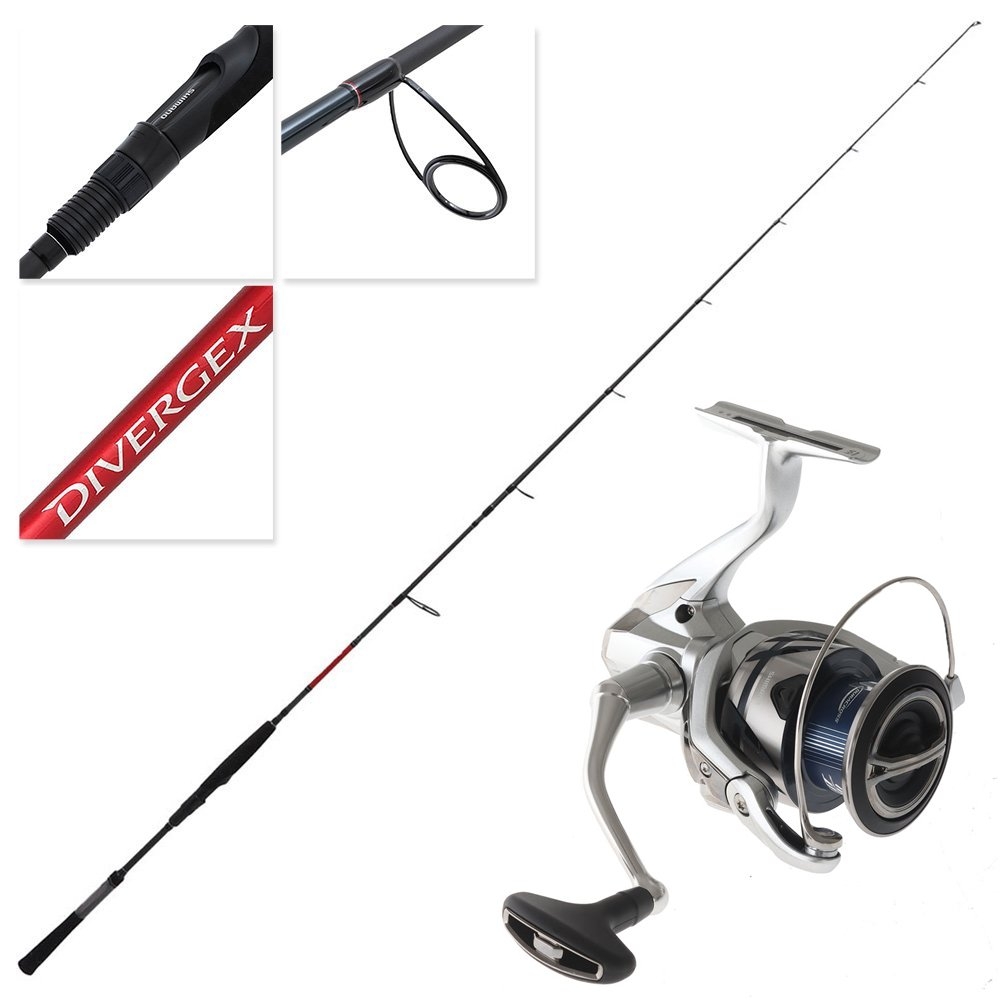 Shimano Stradic 4000FM XG Divergex Heavy Softbait Spin Combo 7ft 5-10kg 2pc