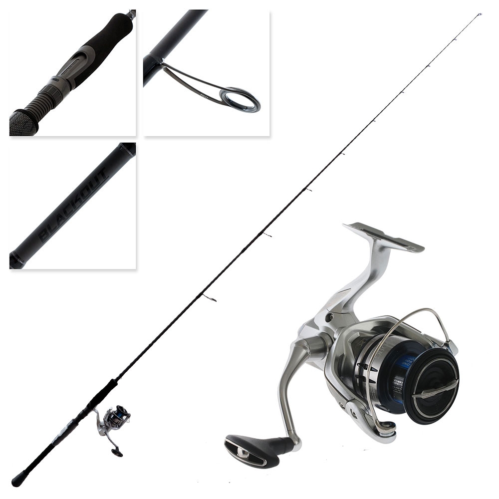 Shimano Stradic FL C3000 HG Blackout Softbait Combo 7ft 6-15lb 2pc