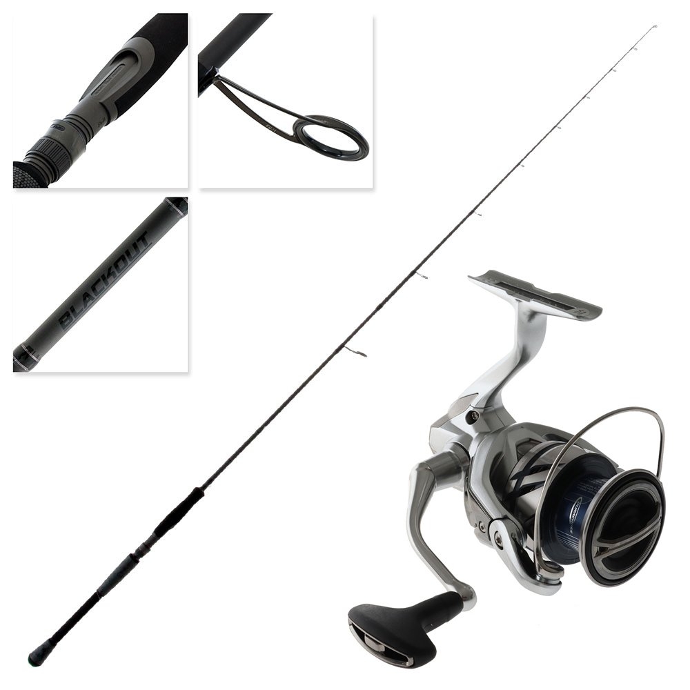 Shimano Stradic C3000FM HG Blackout Softbait Spin Combo 7ft 14-42g 2pc