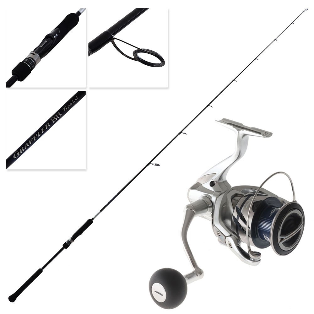 Shimano Stradic FM C5000 XG Grappler BB Type LJ Light Spin Jig Combo 6ft 3in PE2 50-180g 2pc