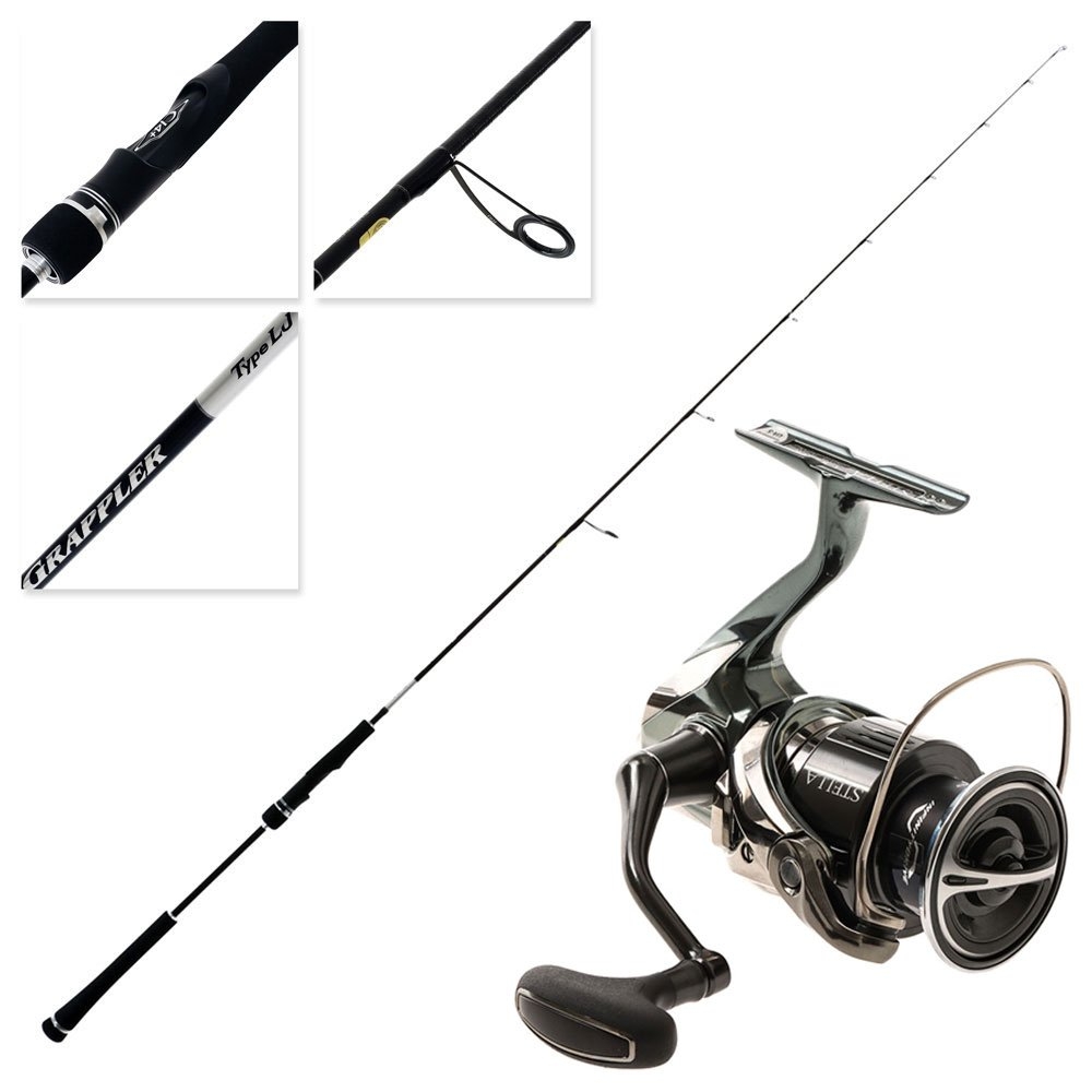 Shimano Stella C3000FK 25 Grappler Type LJ S631 Light Spin Jig Combo 6ft 3in PE1.5 30-130g 2pc