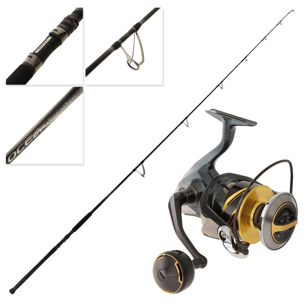 Shimano 25 Stella SWD 10000 HGD 25 Ocea Plugger Limited S88H Heavy Topwater Spin Combo 8ft 8in PE8 2pc