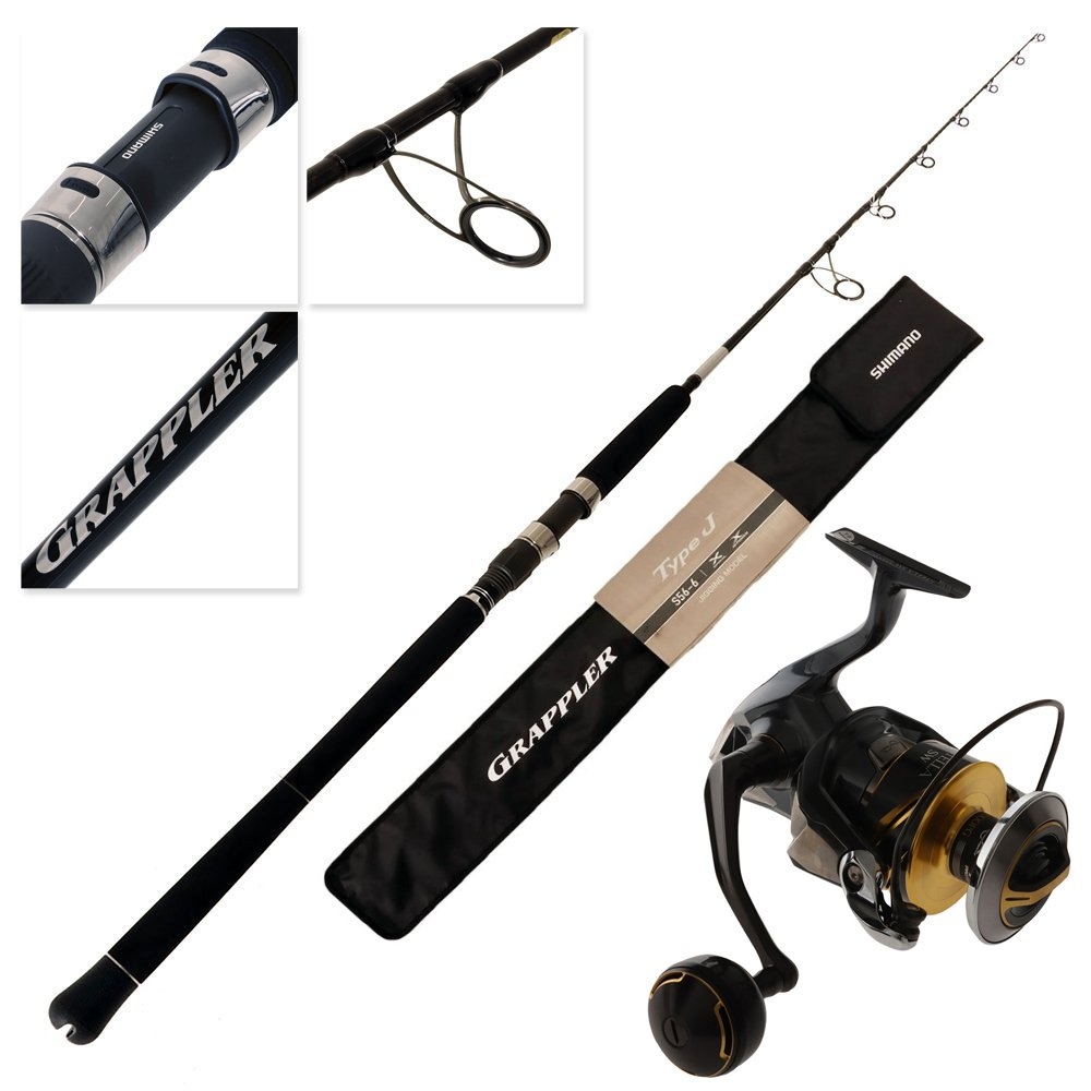 Shimano 25 Stella SWD 10000 PGD Grappler Type J Spin Jig Combo 5ft 6in 300g 2pc