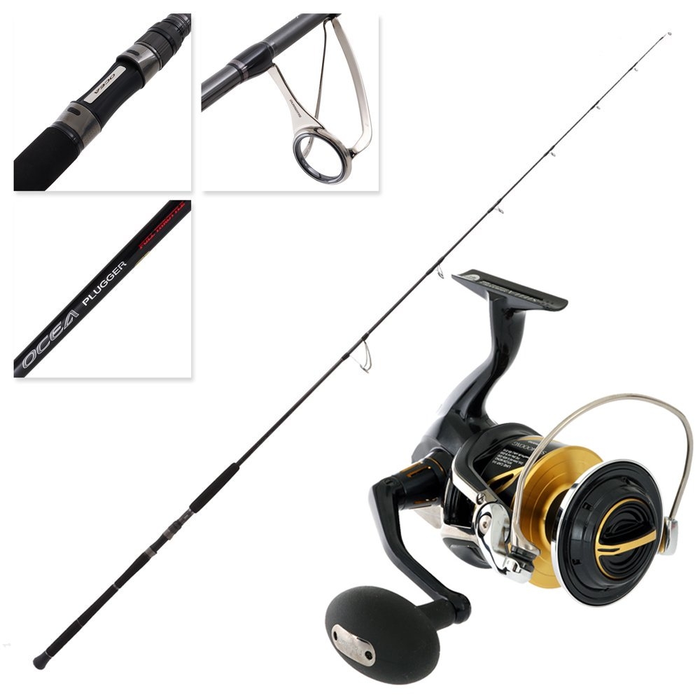 Shimano Stella SW 14000 XG Ocea Plugger Full Throttle MH Topwater  Combo 8ft 3in PE6 2pc