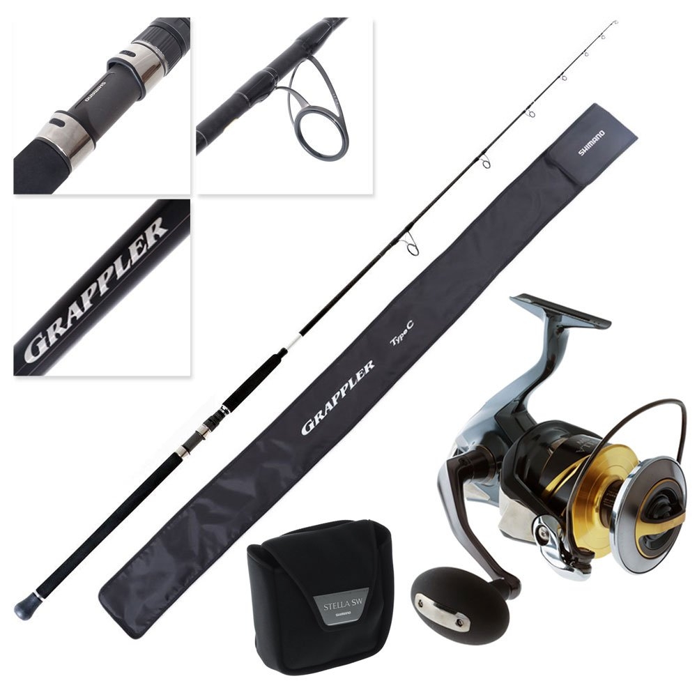 Buy Shimano Stella SW 14000 XG and Grappler Type C S82H
