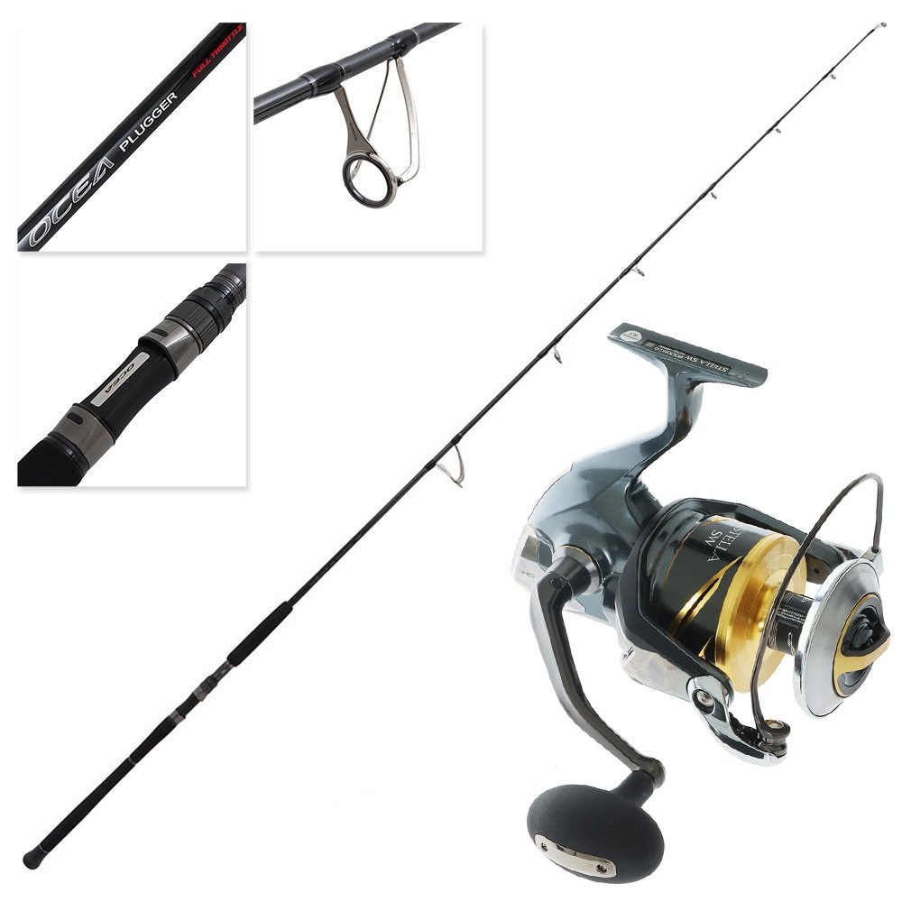 Shimano Stella SW 18000 HGD Ocea Plugger Full Throttle Heavy Topwater Combo 8ft 3in PE8 2pc