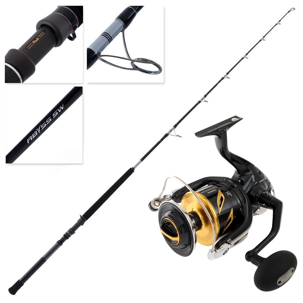 Shimano Stella 20000 Abyss Game Tuna Combo incl Harness Lugs 6ft 4in 100lb