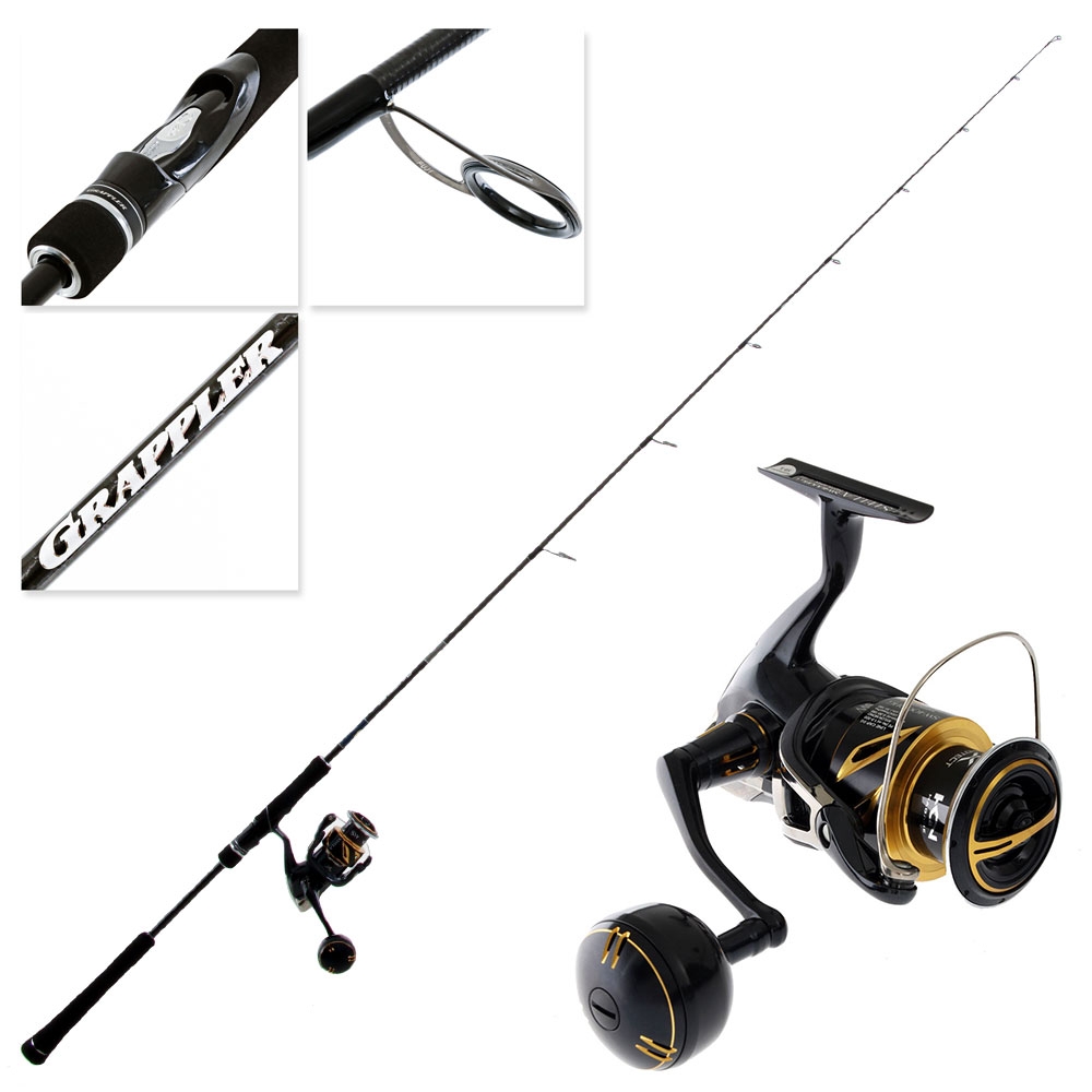Shimano Stella 4000 SW HGC Grappler Type J S631 Light Jig Spin Combo 6ft 3in PE1.5 2pc
