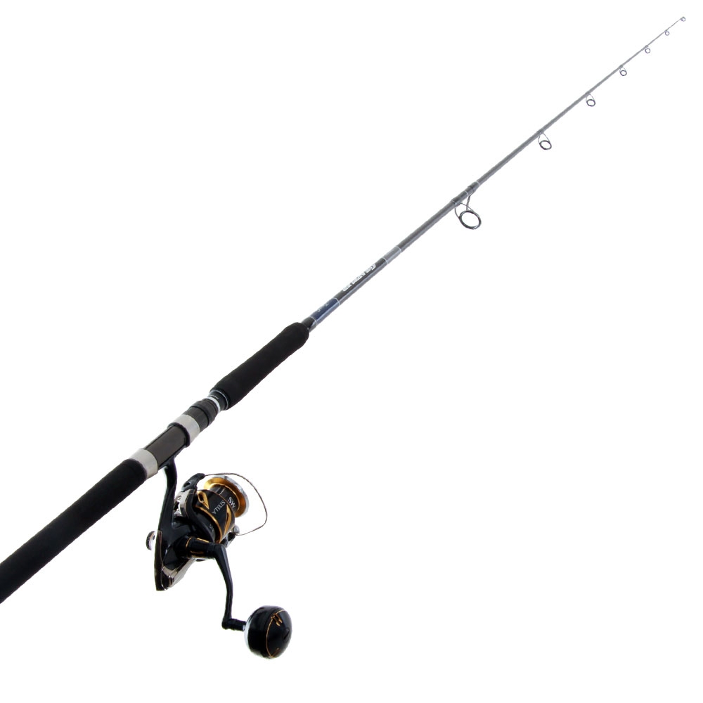 Shimano Stella 4000 SW HGC Grappler Type C S710ML Topwater Spin Combo 7ft 10in PE4 2pc
