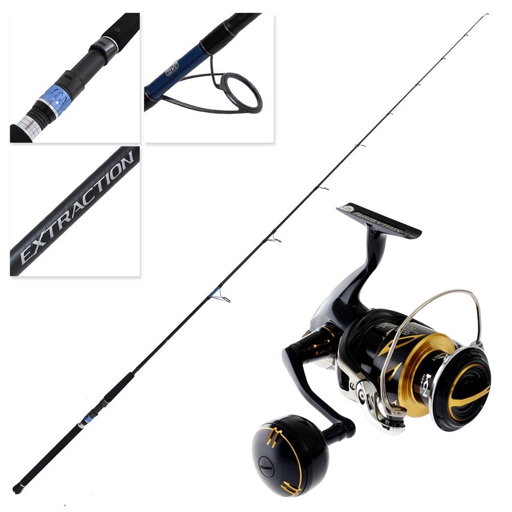 Shimano Stella 5000 SW HGC Extraction Topwater Spin Combo 7ft 10in 15-30lb 2pc