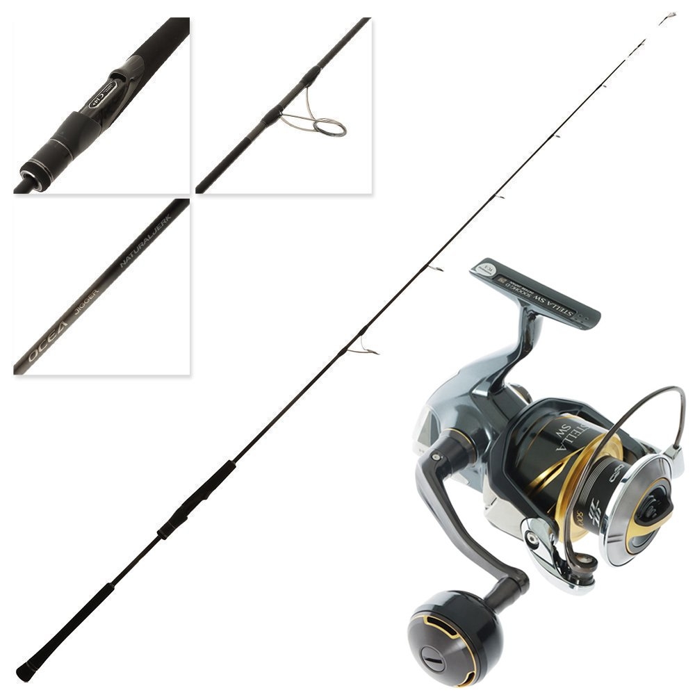 Shimano Stella SW 5000 HGD Ocea Jigger Natural Jerk Spin Jig Combo 6ft 4in PE3 1pc