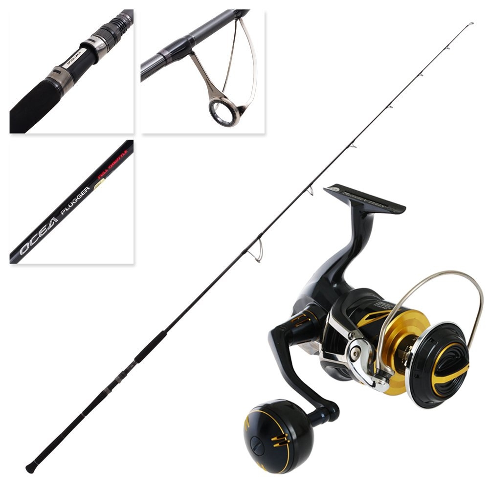 Shimano Stella SW 8000 HG Ocea Plugger Full Throttle M Topwater  Combo 8ft 3in PE5 2pc