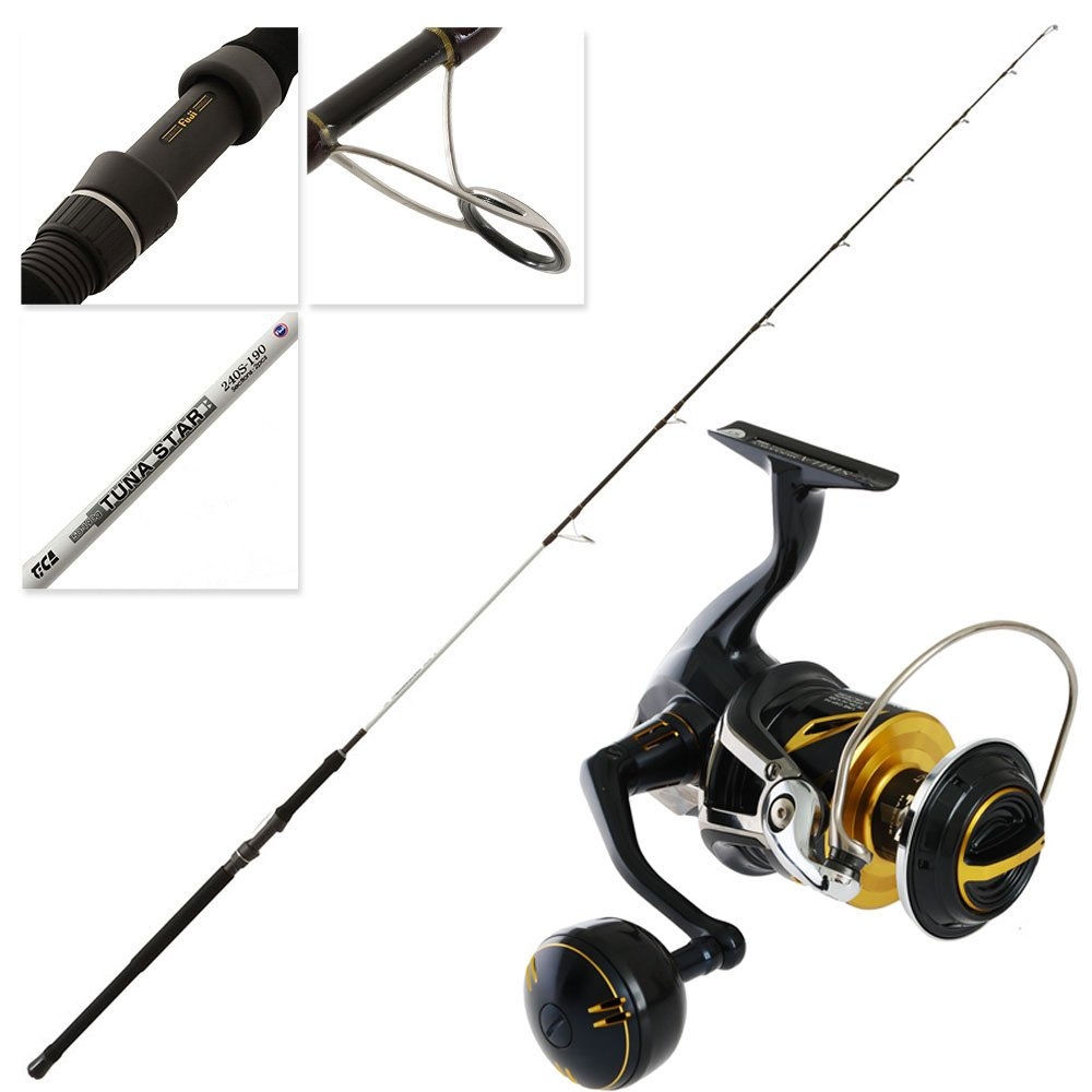 Shimano Stella SW 8000 HG TiCA Tuna Star Topwater Combo 8ft 50lb 2pc